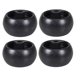 2 sets of 2 plastic lawnmower deck wheels for snapper, simplicity, snapper pro, & ferris 1500 series 1714760