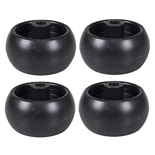 2 Sets of 2 Plastic Lawnmower Deck Wheels for Snapper, Simplicity, Snapper Pro, & Ferris 1500 Series 1714760