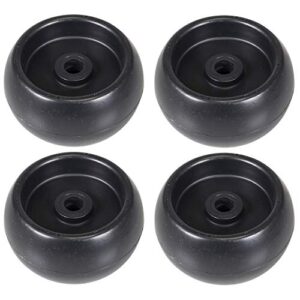 2 Sets of 2 Plastic Lawnmower Deck Wheels for Snapper, Simplicity, Snapper Pro, & Ferris 1500 Series 1714760