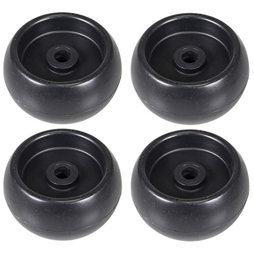 2 Sets of 2 Plastic Lawnmower Deck Wheels for Snapper, Simplicity, Snapper Pro, & Ferris 1500 Series 1714760