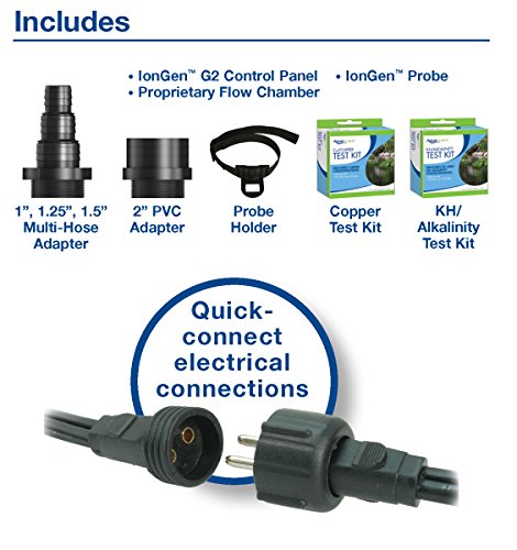 Aquascape IonGen System G2 Electronic Algae Controller for Pond, Garden, and Waterfall Features | 95027