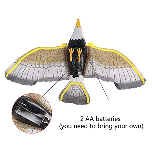 Hanging Flying Bird Luminous Eagle with Music Repellent Bird Scarer Garden Decoration Portable Household Gardening Multi Purpose Outdoor Supplies