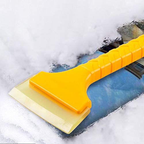 Ice Scrapers 3pcs Snow Brushes Deicing Ice Shovels - Auto Windshield Cleaning Tool Winter Snow Removal Tool for Car Garden Snow Cleaning Supplies - Yellow