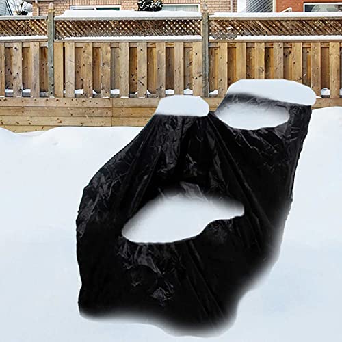 Protective Shovel Snow Remover Snow Wind Cover Shield Cover Blower Snow Patio Lawn & Garden Car Cover Wagon (Black, One Size)