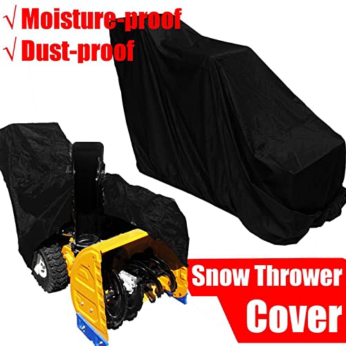 Protective Shovel Snow Remover Snow Wind Cover Shield Cover Blower Snow Patio Lawn & Garden Car Cover Wagon (Black, One Size)