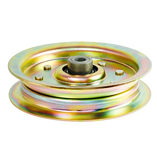 q&p 756-04129 38" 42" 46" 54" Decks Heavy Duty Flat Idler Pulley Replaces Cub Cadet/MTD Replaces MTD/Cub Cadet 756-04129B 756-04129C 956-04129 956-04129C, 753-08171