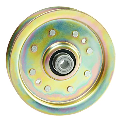 q&p 756-04129 38" 42" 46" 54" Decks Heavy Duty Flat Idler Pulley Replaces Cub Cadet/MTD Replaces MTD/Cub Cadet 756-04129B 756-04129C 956-04129 956-04129C, 753-08171