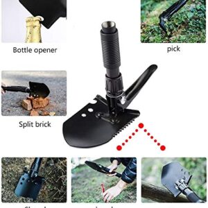 HeyUK Premium Ice Scraper Folding Mini Multi-Functional Snow Shovel for Car Ice Scraper Car Tires Frost and Snow Removal Survival Spade Emergency Garden Camping Tool