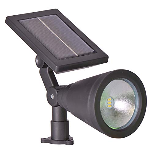 Sterno Home GL40460 Outdoor Solar LED Black Light Kit, Ground or Wall Mountable, Landscape Waterproof Security Lighting with Adjustable Spotlight for Patio, Porch, Deck, Garden, Pool - 2 Pack