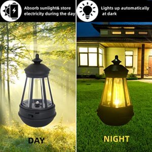 2 Pack Replacement Solar Light Parts 10 Lumens Warm White Waterproof LED Lanterns for Outdoor DIY Fairy Garden Decor Gnomes Outdoor Statues Replacement Lanterns