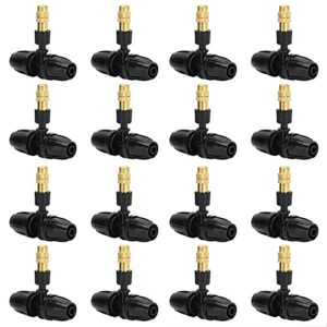 50 pcs irrigation system copper nozzle, adjustable spray nozzle, irrigation drippers sprinklers emitter drip system on 8/12mm barb, garden cooling irrigation equipment