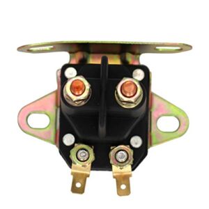 YIXIN 4 Pole 12V Universal Starter Solenoid Relay Fit for 334019 Briggs Stratton 5410K Craftsman Poulan 146154 Husqvarna 109946 MTD Cub Cadet Troy Bilt 725-04437 AYP 109081X 109946 John Deere