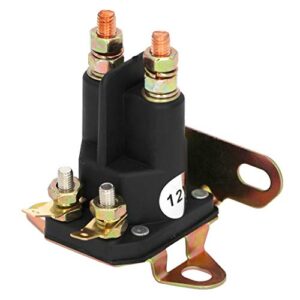 YIXIN 4 Pole 12V Universal Starter Solenoid Relay Fit for 334019 Briggs Stratton 5410K Craftsman Poulan 146154 Husqvarna 109946 MTD Cub Cadet Troy Bilt 725-04437 AYP 109081X 109946 John Deere