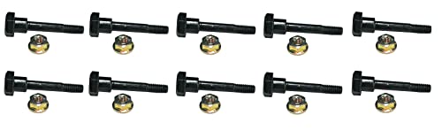 LAWN & GARDEN AMC 10 Pack, Compatible with Honda Snowblower Shear Pins & Nut Part #'s 90102-732-010 & 90114-SA0-000, Code 1410182, 1533355