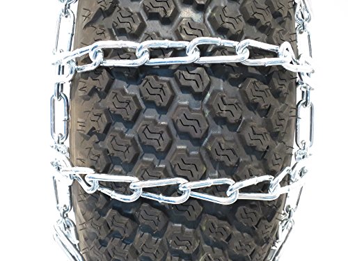 Oregon 67-001 Lawn & Garden Tire Snow Chains With 2-Link Spacing Size 16X650-8 & 15X600-6 Tire Snows