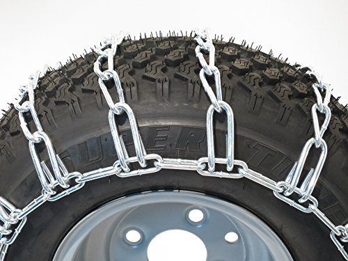 Oregon 67-001 Lawn & Garden Tire Snow Chains With 2-Link Spacing Size 16X650-8 & 15X600-6 Tire Snows