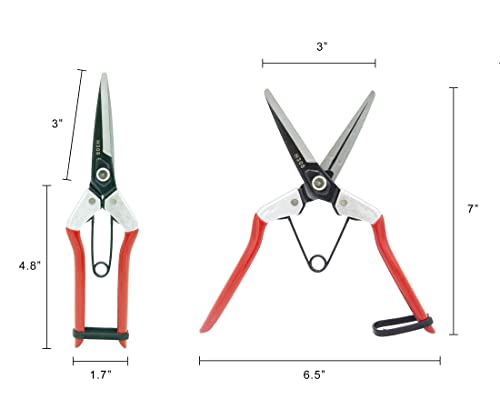 Zenport H308 Thinning Shear with Wishbone Spring Carbon Steel Blade, 3-Inch