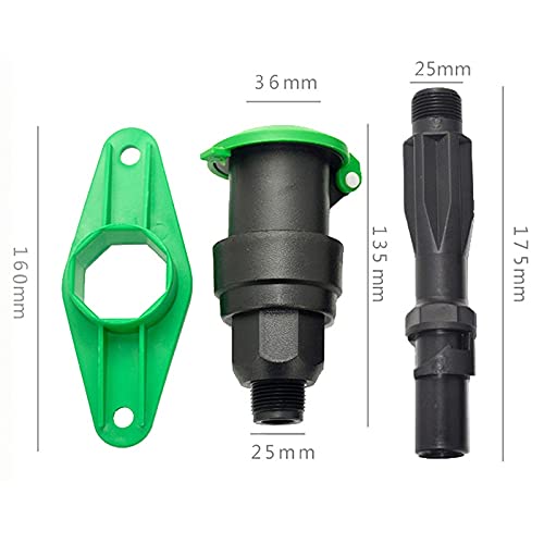 WSSBK 3/4 Inch Garden Irrigation Water Intake Valve Lawn Spray Irrigation Car Wash Male Thread Water Quick Coupling Valve 1 Set