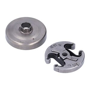 Wosune Clutch Drum, Chainsaw Clutch Iron Garden Tool Part Bearing Kit for for Car