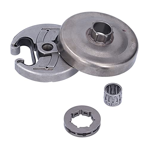 Wosune Clutch Drum, Chainsaw Clutch Iron Garden Tool Part Bearing Kit for for Car