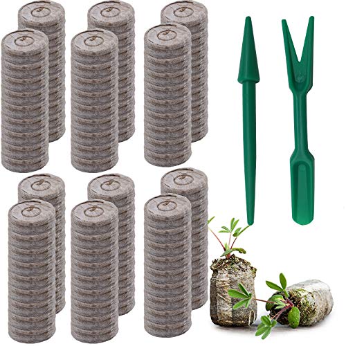 120 Pcs Peat Pellet - 35mm Plant Pallet Seedling Soil Block,Plant Starting Plugs Peat Pellets Bulk for Plant Starter Pellet,Transplanting Growing Garden Flower Vegetables