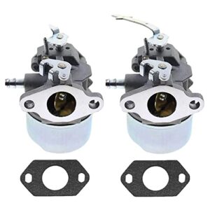 LOLUZ 640309 Carburetor Compatible with Tecumseh 640309 632537A HSK845 HSK850 TH139SA TH139SP Model Engines Grass Carb Lawn Mower Garden(2PCS)