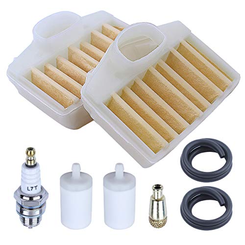 Mtanlo Air Filter Kit Tune Up Kit for Husqvarna 362 365 371 372 372XP Chainsaw with Fuel Filter Oil Line Replacement Parts for 503814502 Garden Power Tools.