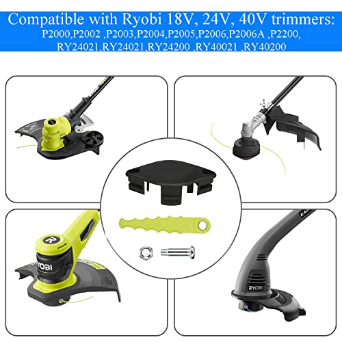 THTEN ACFHRL2 Weed Eater Bladed Head Compatible with Ryobi 18V, 24V, and 40V String Trimmers, Fits for RY40210, RY40210A, ACFHRL2 with 6 Replacement Blades