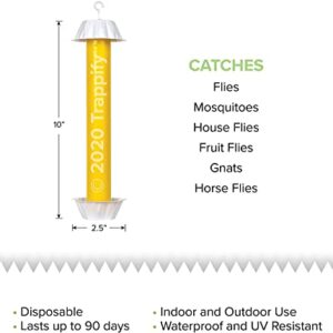 Trappify Hanging Fly Traps Outdoor: Fruit Fly Traps for Indoors | Fly Catcher, Gnat, Mosquito, & Flying Insect Catchers for Inside Home - Disposable Sticky Fly Trap for Indoor House Pest Control (8)
