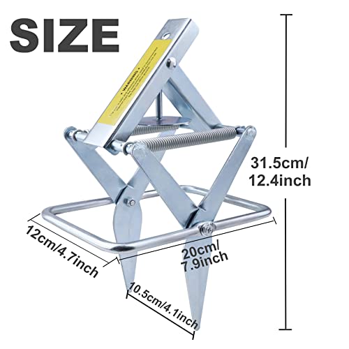 2 Pcs Mole Traps,Galvanized Steel Mole Scissor Trap,Reusable Mole Gopher Traps,Mole Killer,Easy Set Mole Eliminator Trap for Lawns