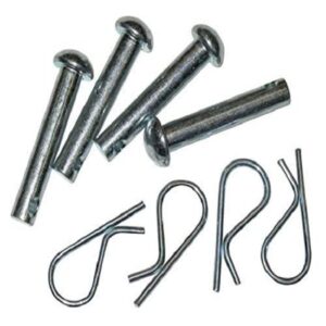 4 pack clevis pins, retainer clip compatible with craftsman poulan husqvarna clevis shear pin 132673 532132673, retainer spring 3146r 532003146 532124660