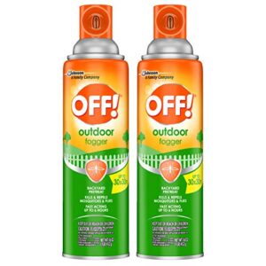 off! outdoor insect & mosquito repellent fogger, kills & repels insects in an up to 900 sq, ft, area, 16 oz. (pack of 2)