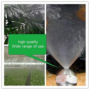 Yinpecly Mist Nozzle 1/4BSPT 304 Stainless Steel Fine Atomizing Spray Tip 1.0mm Orifice Dia for Greenhouse Landscaping Outdoor Cooling 1pcs