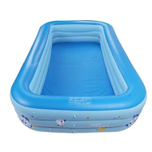 pvc inflatable swimming pool outdoor above ground family blow up lounge pool for summer backyard, garden, water party