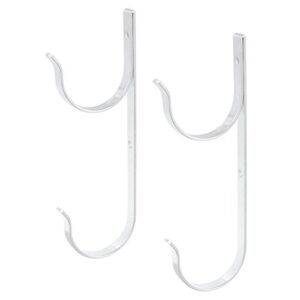 u.s. pool supply set of 2 aluminum pool hangers for telescopic poles – store poles with nets, vacuums, hoses & attachments