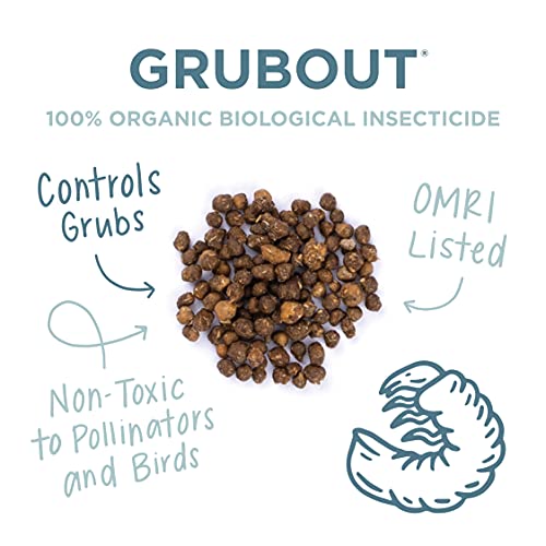 Lawnbox GrubOut 100% Organic Grub Control Insecticide 8.25 lb Bag Covers 2,500 sq ft