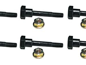 LAWN & GARDEN AMC 6 Pack, Compatible with Honda Snowblower Shear Pins & Nut Part #'s 90102-732-010 & 90114-SA0-000, Code 1410182, 1533355