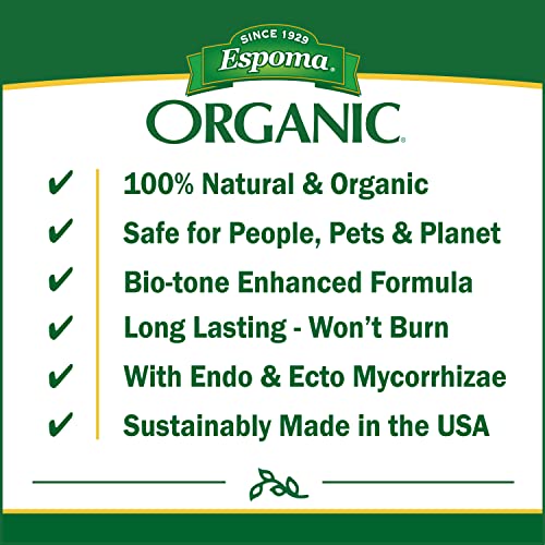 Espoma Organic Bio-Tone Starter Plus 4-3-3 Natural & Organic Starter Plant Food with Both Endo & Ecto Mycorrhizae; 4 lb. Bag; The Ultimate Starter Plant Food