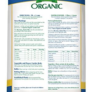 Espoma Organic Bio-Tone Starter Plus 4-3-3 Natural & Organic Starter Plant Food with Both Endo & Ecto Mycorrhizae; 4 lb. Bag; The Ultimate Starter Plant Food