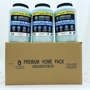 Green Earth Fast Acting Premium Ice Melt Lawn and Garden Friendly “Premium Home Pack” | 3 Pack