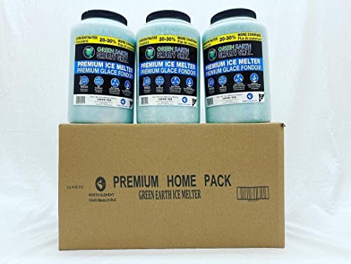 Green Earth Fast Acting Premium Ice Melt Lawn and Garden Friendly “Premium Home Pack” | 3 Pack