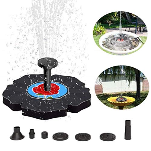 n/a Floating Solar Fountain Standing Floating Solar Bird Bath Water Pumps for Garden