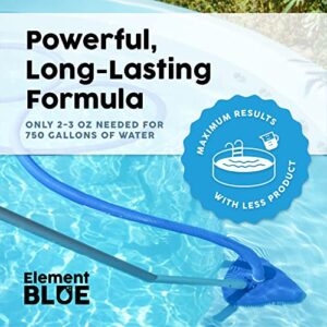 Element Blue - Pool and Spa Clarifier - Clears and Prevents Cloudy Water - for Fountains, Pools, Hot Tubs, and Spas - Fast-Acting Water Clarifier - 32 OZ