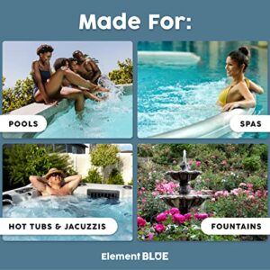 Element Blue - Pool and Spa Clarifier - Clears and Prevents Cloudy Water - for Fountains, Pools, Hot Tubs, and Spas - Fast-Acting Water Clarifier - 32 OZ