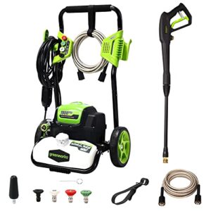 greenworks 1800 psi 1.2 gpm pressure washer (open frame) pwma certified