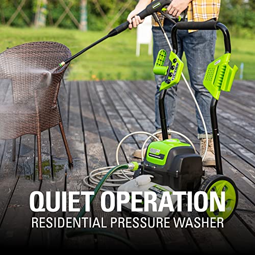 Greenworks 1800 PSI 1.2 GPM Pressure Washer (Open Frame) PWMA Certified