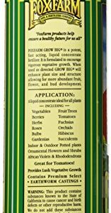 Fox Farm 6-4-4, 1-Pint FX14092 Grow Big Liquid Concentrate Fertilizer, Soil NPK 6-4, White