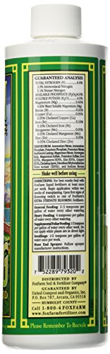 Fox Farm 6-4-4, 1-Pint FX14092 Grow Big Liquid Concentrate Fertilizer, Soil NPK 6-4, White