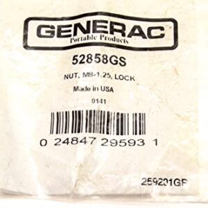 Generac 52858GS Lawn & Garden Equipment Nut Genuine Original Equipment Manufacturer (OEM) Part