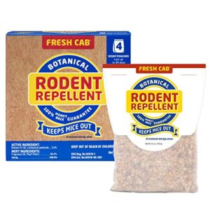 fresh cab natural rodent repellent (16 scent pouches)